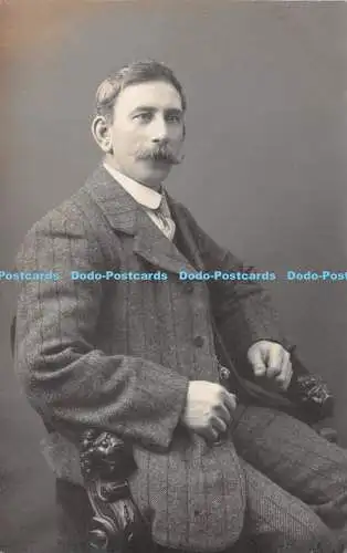 R288207 Mann Schnurrbart alte Fotografie Postkarte Ernest Cooke Plymouth