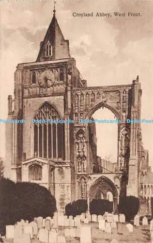 R288450 Croyland Abbey West Front