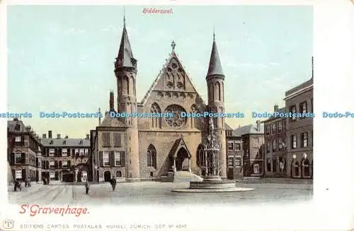 R290023 Ridderzaal Ravenhage P V K Z Cartes Postales Kunzli Zürich No 6045