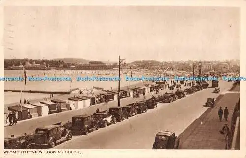 R290031 Weymouth View Looking South Fahrzeuge Autos B B London British photogravur