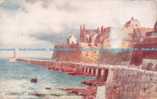 R290063 Guernsey The Twelve oclock Gun Castle Cornet The Channel Islands Series