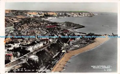 R290467 Luftaufnahme Folkestone Aero Pictorial L259 Valentine 1956