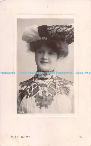 R289042 P 335 Billie Burke Rotary Photographic Plate Sunk Gem Series 1908