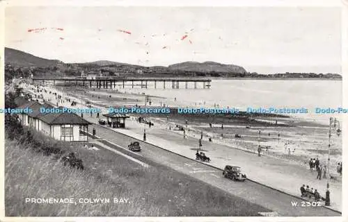 R290788 Promenade Colwyn Bay W 2302 Silveresque Valentines 1949