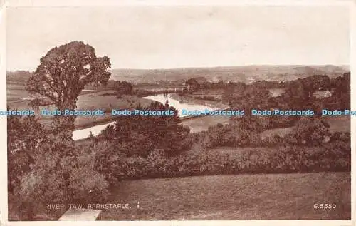R290849 River Taw Barnstaple G 5550 Foto Brown Valentines 1953