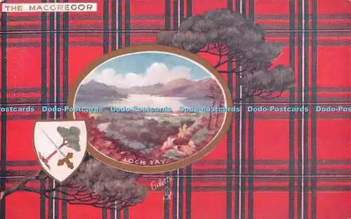 R290951 The Macgregor Loch Tay Scottish Clans Series I Tuck Oilette 9401