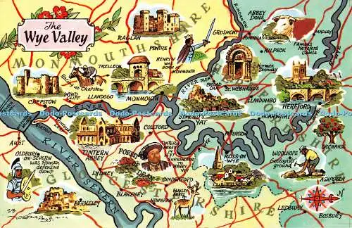 R292234 The Wye Valley River Severn Monmouthshire Gloucestershire