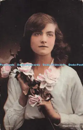 R289428 Miss Lilian Hall Davis Rotograph Serie Drehfoto 1919 Blumen D H 8