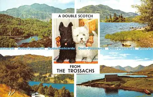 R292256 Ein doppelter Scotch von The Trossachs Loch Katrine und Ben Venue Loch Arkle