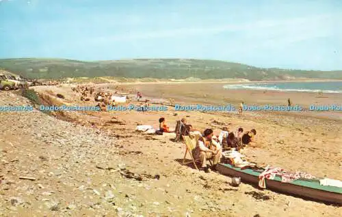 R292259 Gower Peninsula Oxwich Bay Postkarte