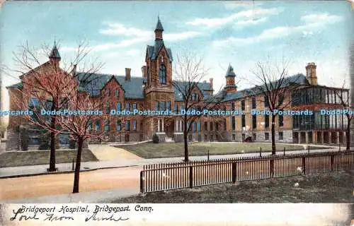 R292376 Conn Bridgeport Bridgeport Krankenhaus Postkarte Co