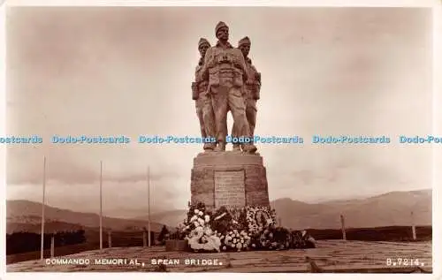 R289589 Commando Memorial Spean Bridge B 7214 Valentines RP 1953