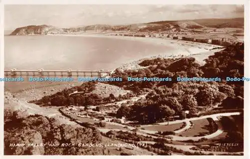 R293881 Happy Valley And Rock Gardens Llandudno 75 215355 J V Valentines Post Ca