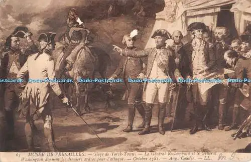 R291389 63 Musee de Versailles Siege de Yorck Town Le General Rochombeau et le G