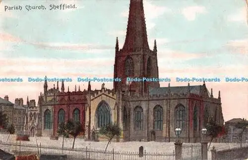 R293915 Pfarrkirche Sheffield Postkarte 1905
