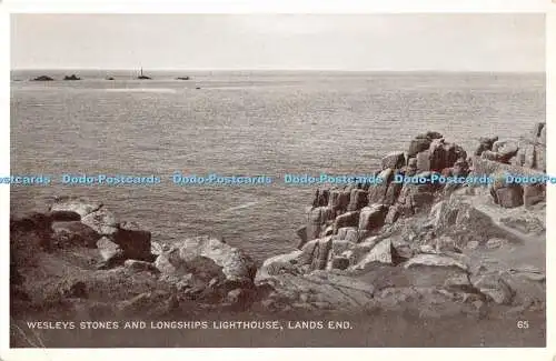 R292517 Lands End Wesleys Leuchtturm aus Stones and Longships