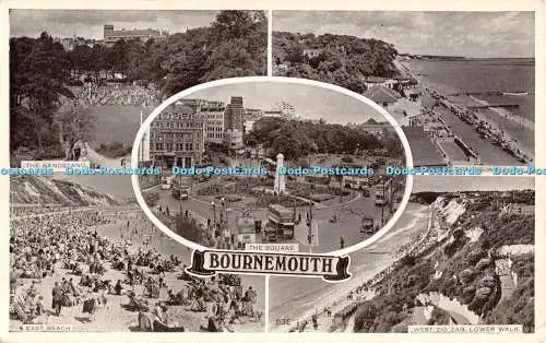 R292521 Bournemouth East Beach The Square Branksome Chine The Bandstand Multi Vi