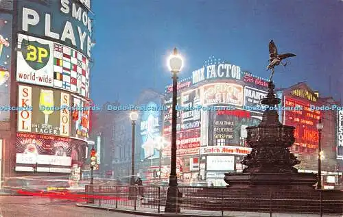 R291697 London Piccadilly Circus bei Nacht Postkarte