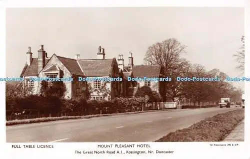 R291725 The Great North Road A I Rossington Nr Doncaster Mount Pleasant Hotel Fu