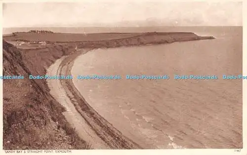 R292741 Exmouth Sandy Bay und Straight Point Postkarte