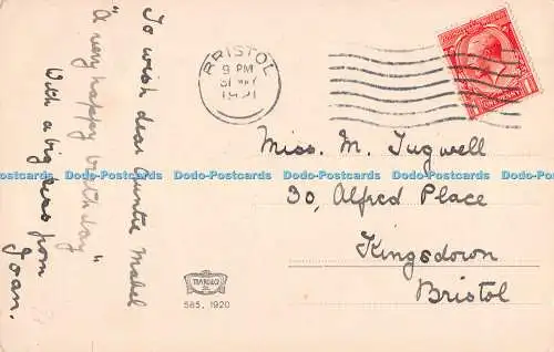 R292767 Rosen im Korb Ma Ro und Co Postkarte 1921