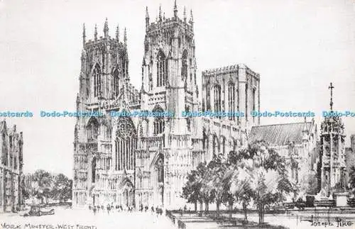 R292772 York Minster West Front E T W Dennis Etchette Serie