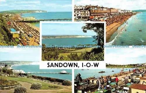 R291766 I o W Sandown The Pier Canoe Lake The Beach Multi View