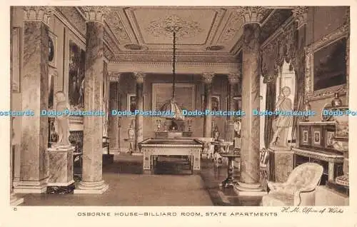 R291785 Osborne House Billardzimmer State Apartments John Swain H M Office of Wo