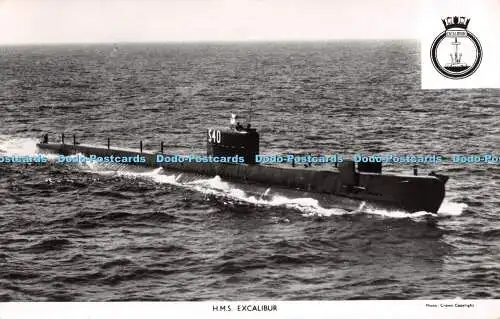 R294275 H M S Excalibur Gale And Polden Navy News Committee Crown