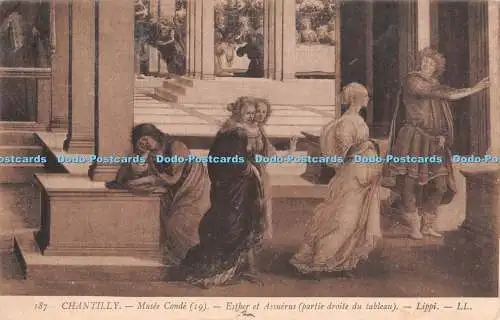 R294374 Chantilly Musee Conde Esther Et Assuerus Partie Droite Du Tableau Lippi