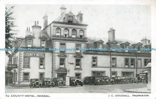 R291906 Kendal The County Hotel J C Dougall Postkarte