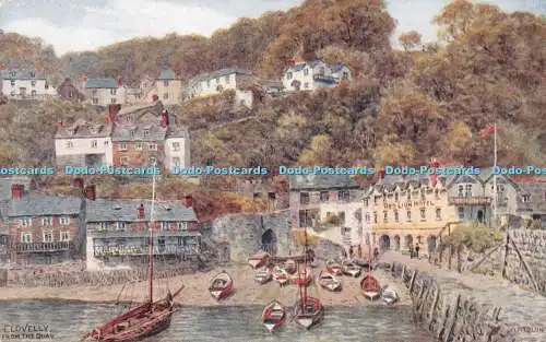 R294436 Clovelly From The Quay A R Quinton Salmon No 2366