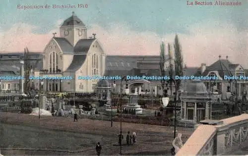 R292956 La Section Allemande Exposition de Bruxelles 1910