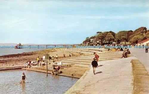 R291943 Clevedon Salthouse Bay Planschbecken Postkarte