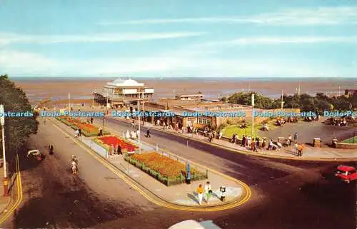 R291962 Cleethorpes Sea Road and Pier Pavilion Postkarte