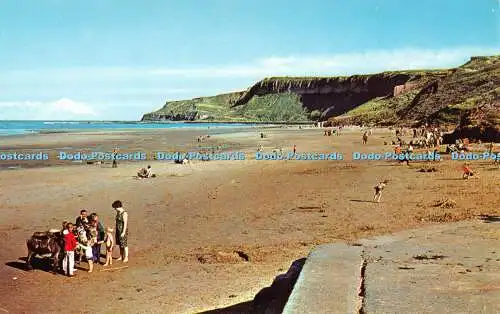 R291963 Cayton Bay The Beach Postkarte