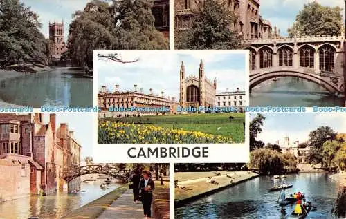 R291966 Cambridge River Cam and The Backs The Bridge of Seufzer St John College Mu