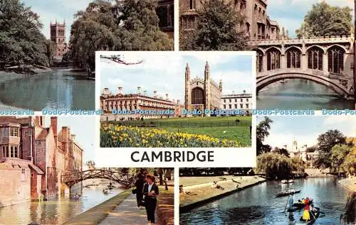 R291967 Cambridge River Cam and The Backs The Bridge of Seufzer St John College Mu