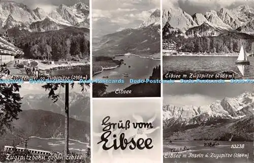 R292980 Gruss vom Eibsee Hans Huber Nr 10258 Multi View