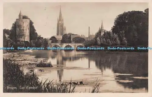 R292995 Brügge Lac d amour L S Postkarte 1929