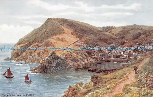 R294480 Polperro From The Cliffs A R Quinton Salmon No 2418