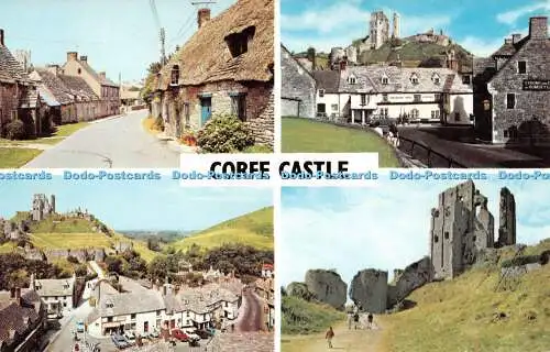 R291989 Corfe Castle Mehrfachansicht Postkarte