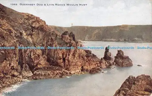 R293006 Guernsey Dog and Lion Rocks Moulin Huet 1389 Photochrom Co LTD Exclusive