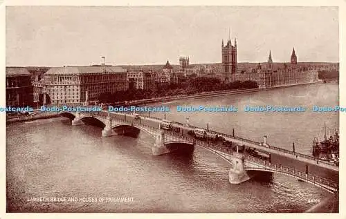 R293007 Lambeth Bridge and Houses of Parliament G5707 Valentine and Sons LTD Pho