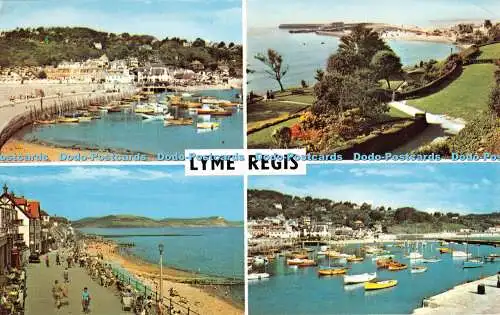 R292038 Lyme Regis The Cobb Marine Parade den Hafen von Langmoor Gardens Mult