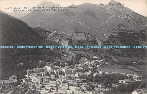 R295922 Les Pyrenees 22 Cauterets Vue generale de Cauterets Pics du Monne et Pen