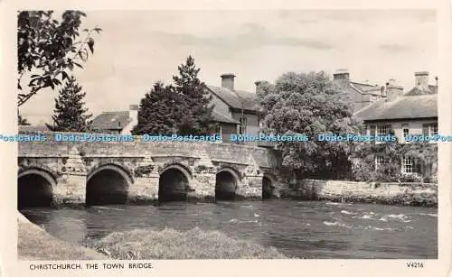 R295937 Christchurch The Town Bridge V4216 Photochrom