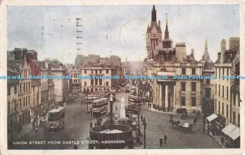 R295961 Union Street from Castle Street Aberdeen 1947 Ideal Series D and S K