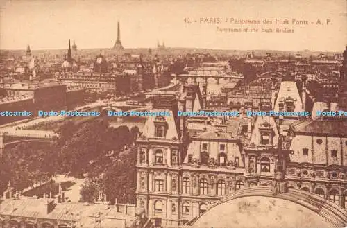 R294640 Paris Panorama der acht Brücken A Papeghin No 40