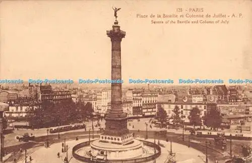 R294641 Pariser Platz der Bastille und Juli-Säule Nr 128 A Papeghin